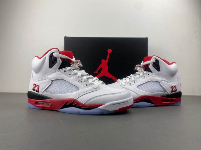 Air Jordan 5 “Fire Red Black Tongue” HQ7978-101