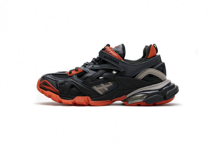 belanciaga Track 2 Sneaker Dark Grey Orange 570391 W2GN1 2002